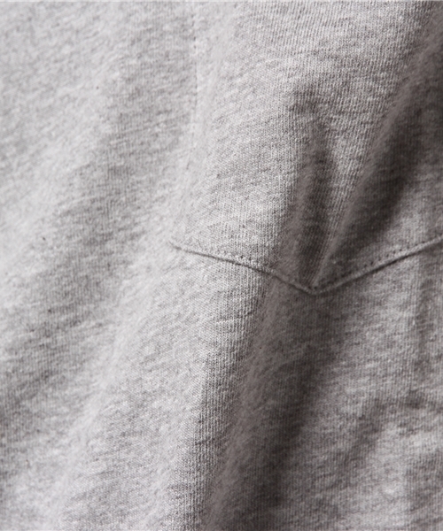 Lovege(ロベージ)の「Lovege-S/S POCKET TEE オーガニックコットン ポケット付き Tシャツ(Tシャツ/カットソー・メンズ・ネイビー/スミクロ/グリーン系その他/ヘザーグレー/レモンイエロー/レッド系その他・3/2)」の13枚目の写真