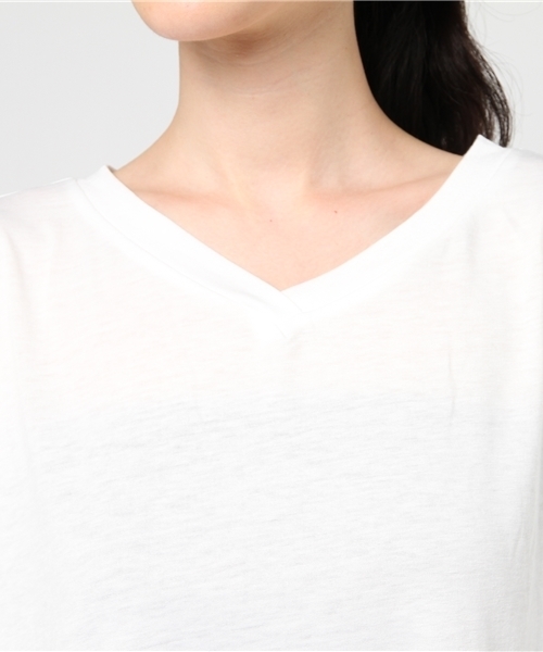 MERLOT（メルロー）の「リボンスリーブカットソー1099（Tシャツ/カットソー・レディース・ピンク/ブラウン/オフホワイト/ブラック・FREE）」の12枚目の写真