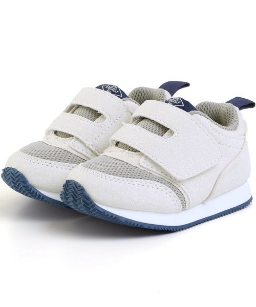 BREEZE（ブリーズ）の「ソール切替ベルクロスニーカー（スニーカー・キッズ・キナリ/ネイビー/エメラルド/グレー・14.5/13.5/15 /16/14/17/19/13/18）」の2枚目の写真