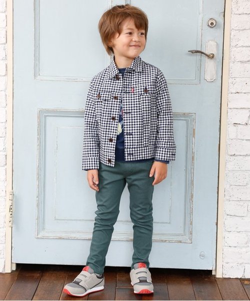 BREEZE（ブリーズ）の「ソール切替ベルクロスニーカー（スニーカー・キッズ・キナリ/ネイビー/エメラルド/グレー・14.5/13.5/15 /16/14/17/19/13/18）」の5枚目の写真