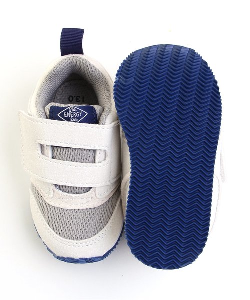 BREEZE（ブリーズ）の「ソール切替ベルクロスニーカー（スニーカー・キッズ・キナリ/ネイビー/エメラルド/グレー・14.5/13.5/15 /16/14/17/19/13/18）」の10枚目の写真