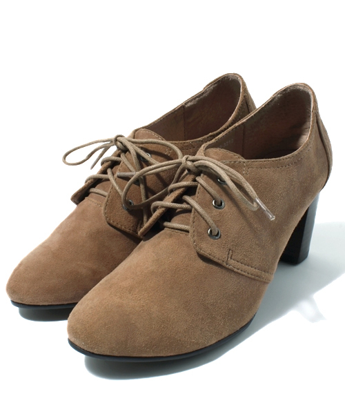 BEAUTY&YOUTH UNITED ARROWS（ビューティーアンドユースユナイテッドアローズ）の「BY ∧￠　スウェードレースアップ アンクルヒール 2  ◆（その他シューズ・レディース・ブラック/グレー/その他1/ベージュ・36/36h/37/37h）」の3枚目の写真