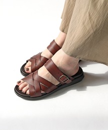 RiiiKa | 【MADE IN JAPAN】【安心の日本製】ダブルクロスサンダル【RiiiKa/リーカ】(サンダル)