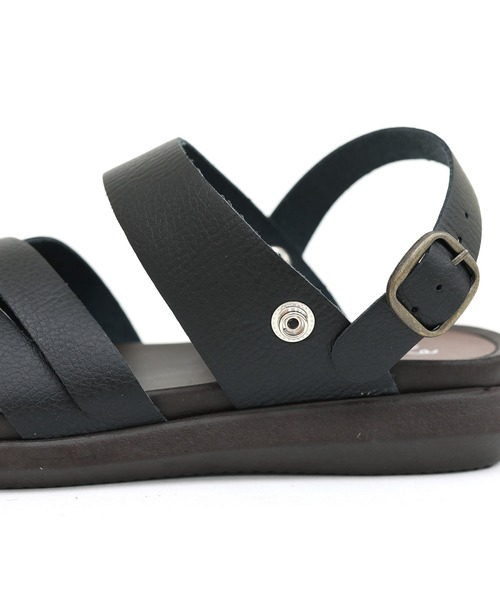 RiiiKa（リーカ）の「【MADE IN JAPAN】【安心の日本製】ダブルクロスサンダル【RiiiKa/リーカ】（サンダル・レディース・ブラウン/ブラック/グレイッシュベージュ/イエロー/キャメル/レッド・LL/M/S/L）」の14枚目の写真