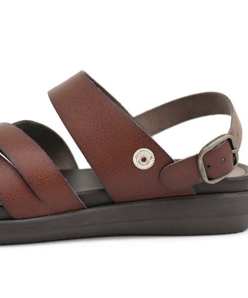 RiiiKa（リーカ）の「【MADE IN JAPAN】【安心の日本製】ダブルクロスサンダル【RiiiKa/リーカ】（サンダル・レディース・ブラウン/ブラック/グレイッシュベージュ/イエロー/キャメル/レッド・LL/M/S/L）」の15枚目の写真