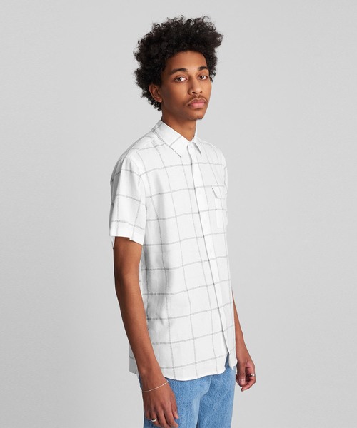 Saturdays NYC（サタデーズ ニューヨークシティ ）の「Laszlo Boucle Window Shirt（シャツ/ブラウス・メンズ・ブラック/ホワイト/ネイビー・M/L/S/X-SMALL/XL）」の16枚目の写真