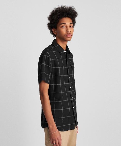 Saturdays NYC（サタデーズ ニューヨークシティ ）の「Laszlo Boucle Window Shirt（シャツ/ブラウス・メンズ・ブラック/ホワイト/ネイビー・M/L/S/X-SMALL/XL）」の8枚目の写真