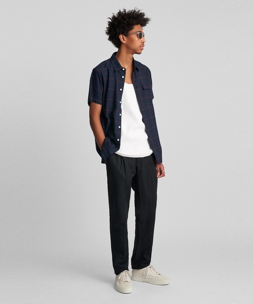 Saturdays NYC（サタデーズ ニューヨークシティ ）の「Laszlo Boucle Window Shirt（シャツ/ブラウス・メンズ・ブラック/ホワイト/ネイビー・M/L/S/X-SMALL/XL）」の5枚目の写真