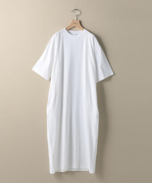 BEAUTY&YOUTH UNITED ARROWS（ビューティーアンドユースユナイテッドアローズ）の「BY∴ コットンTEEワンピース o（ワンピース・レディース・ホワイト/ブラック/オリーブ/ダークブラウン・FREE）」の7枚目の写真