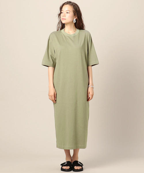 BEAUTY&YOUTH UNITED ARROWS（ビューティーアンドユースユナイテッドアローズ）の「BY∴ コットンTEEワンピース o（ワンピース・レディース・ホワイト/ブラック/オリーブ/ダークブラウン・FREE）」の12枚目の写真