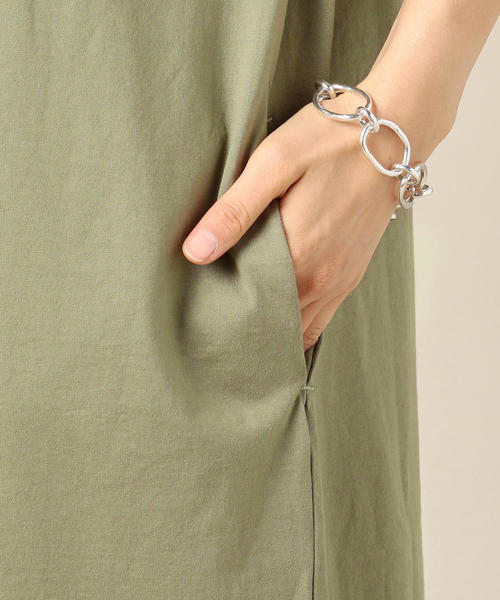 BEAUTY&YOUTH UNITED ARROWS（ビューティーアンドユースユナイテッドアローズ）の「BY∴ コットンTEEワンピース o（ワンピース・レディース・ホワイト/ブラック/オリーブ/ダークブラウン・FREE）」の16枚目の写真