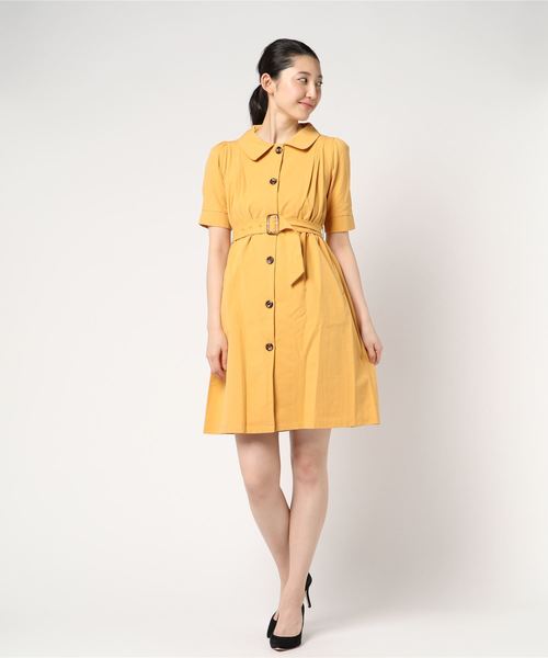 archives（アルシーヴ）の「トレンチ2wayワンピース（ワンピース・レディース・ベージュ/カーキ/マスタード・MEDIUM）」の4枚目の写真