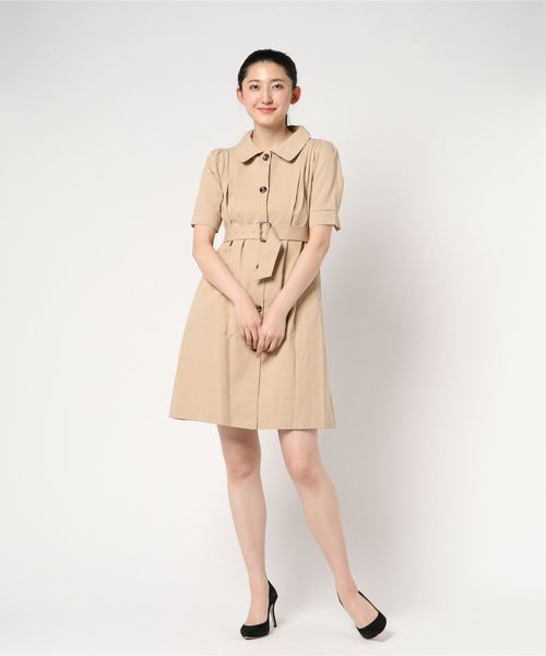 archives（アルシーヴ）の「トレンチ2wayワンピース（ワンピース・レディース・ベージュ/カーキ/マスタード・MEDIUM）」の8枚目の写真