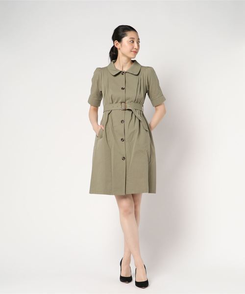 archives（アルシーヴ）の「トレンチ2wayワンピース（ワンピース・レディース・ベージュ/カーキ/マスタード・MEDIUM）」の9枚目の写真