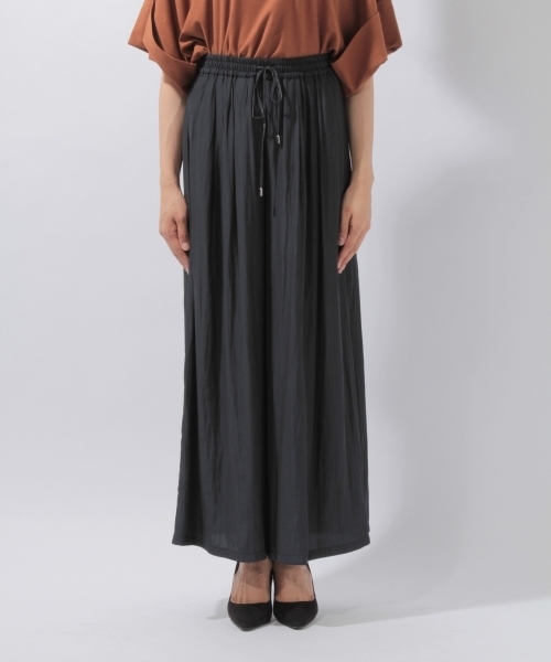 laboratory work（ラボラトリーワーク）の「サテンギャザーパンツ（その他パンツ・レディース・ブラウン/ネイビー/イエロー・MEDIUM）」の10枚目の写真