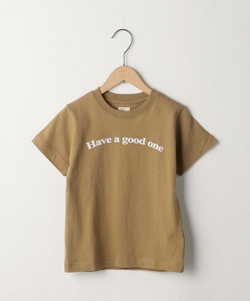 coen（コーエン）の「【coen キッズ/ジュニア】スマイリーロゴプリントTシャツ(100～150cm)（Tシャツ/カットソー・キッズ・コバルトブルー/ベージュ/ブラウン/ライム・130/110/120/100/140/150）」の2枚目の写真