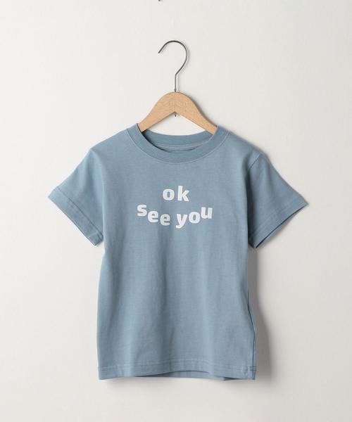 coen（コーエン）の「【coen キッズ/ジュニア】スマイリーロゴプリントTシャツ(100～150cm)（Tシャツ/カットソー・キッズ・コバルトブルー/ベージュ/ブラウン/ライム・130/110/120/100/140/150）」の4枚目の写真