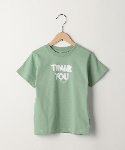 coen（コーエン）の「【coen キッズ/ジュニア】スマイリーロゴプリントTシャツ(100～150cm)（Tシャツ/カットソー・キッズ・コバルトブルー/ベージュ/ブラウン/ライム・130/110/120/100/140/150）」の3枚目の写真