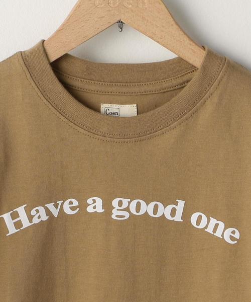 coen（コーエン）の「【coen キッズ/ジュニア】スマイリーロゴプリントTシャツ(100～150cm)（Tシャツ/カットソー・キッズ・コバルトブルー/ベージュ/ブラウン/ライム・130/110/120/100/140/150）」の8枚目の写真