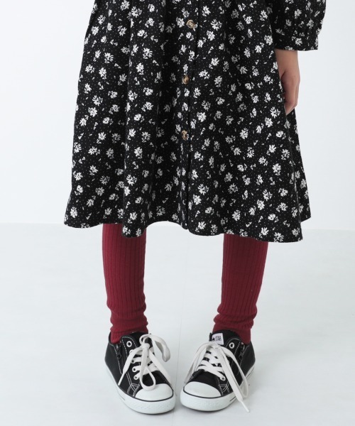 devirock（デビロック）の「3WAYリブタイツ レギンス（レギンス/スパッツ・キッズ・ブラック/杢グレー/ヘザーチャコール/ワイン・S/M/L/LL）」の4枚目の写真