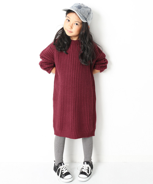 devirock（デビロック）の「3WAYリブタイツ レギンス（レギンス/スパッツ・キッズ・ブラック/杢グレー/ヘザーチャコール/ワイン・S/M/L/LL）」の6枚目の写真