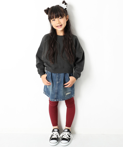 devirock（デビロック）の「3WAYリブタイツ レギンス（レギンス/スパッツ・キッズ・ブラック/杢グレー/ヘザーチャコール/ワイン・S/M/L/LL）」の8枚目の写真