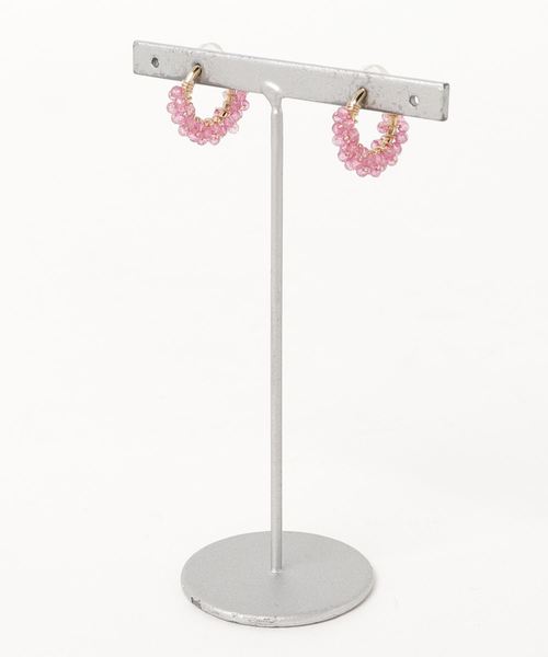 【marinaJEWELRY】Pink Sapphire earring（イヤリング）｜tone（トーン）