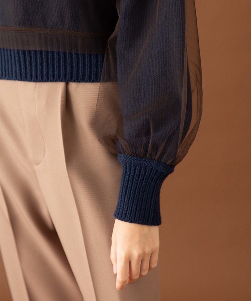 UNITED TOKYO（ユナイテッドトウキョウ）の「チュールレイヤードニット  