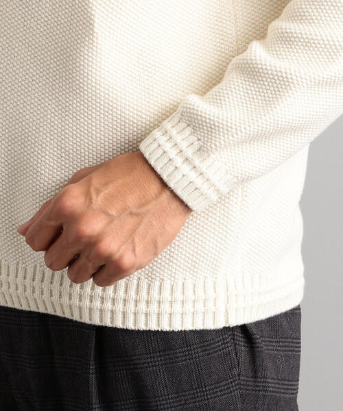 green label relaxing（グリーンレーベルリラクシング）の「MC ウォッシュドカノコ クルーネック ニット ◆（ニット/セーター・メンズ・ブラック/オフホワイト/オレンジ系その他/ロイヤルブルー・S/M/L）」の10枚目の写真