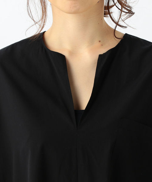 Demi-Luxe BEAMS（デミルクス ビームス）の「TICCA / 別注 キーネック ショートスリーブ ワンピース（ワンピース・レディース・ブラック・ONE SIZE）」の10枚目の写真