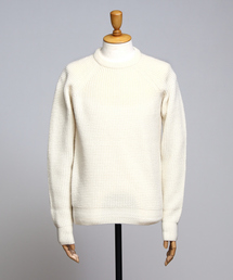 ワッフル編みスポンジメリノニット