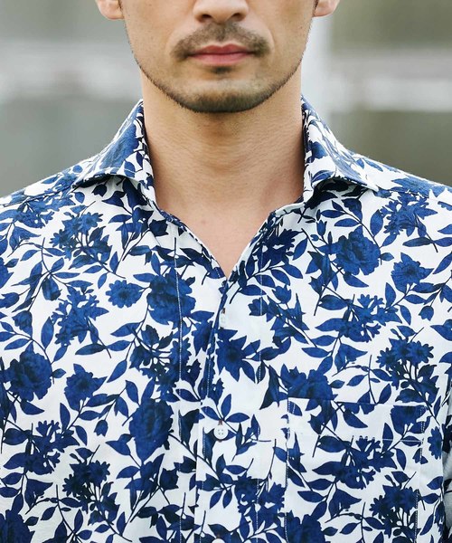 MEN'S BIGI（メンズビギ）の「花柄プリントシャツ（シャツ