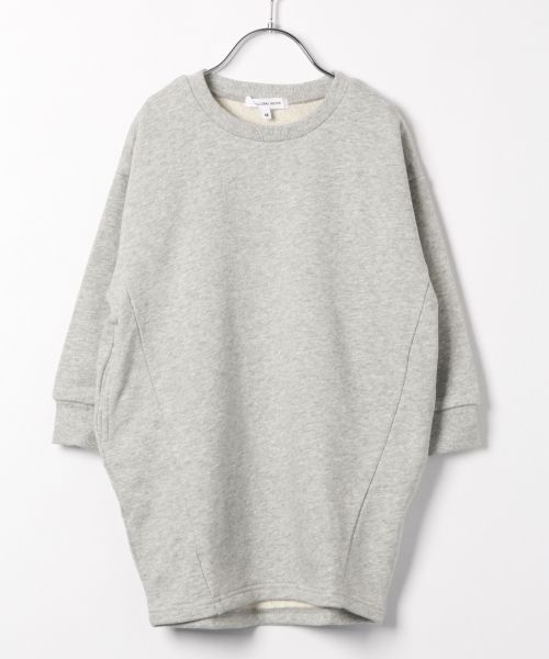 GLOBAL WORK（グローバルワーク）の「【キッズ】コクーンスウェットワンピース/823022（ワンピース・キッズ・ブラック/ベージュ/グレー/レッド・SMALL/MEDIUM/LARGE/X-LARGE/XX-LARGE）」の2枚目の写真