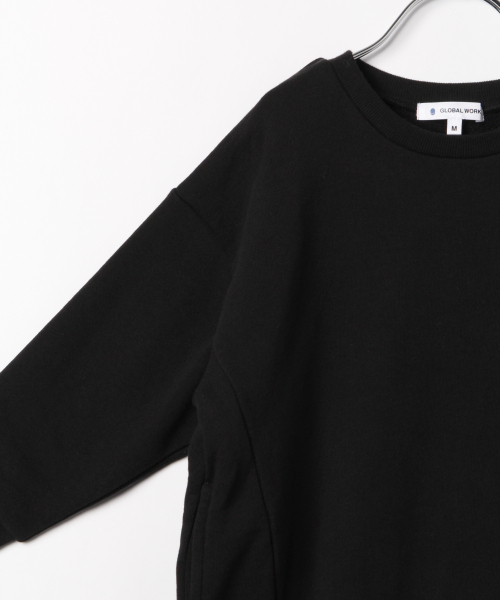 GLOBAL WORK（グローバルワーク）の「【キッズ】コクーンスウェットワンピース/823022（ワンピース・キッズ・ブラック/ベージュ/グレー/レッド・SMALL/MEDIUM/LARGE/X-LARGE/XX-LARGE）」の9枚目の写真