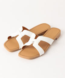 green label relaxing | CFC スクエアクロス サンダル(1.5cmヒール)(サンダル)