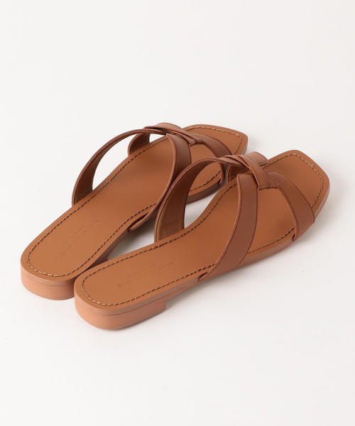 green label relaxing（グリーンレーベルリラクシング）の「CFC スクエアクロス サンダル(1.5cmヒール)（サンダル・レディース・ホワイト/ブラック/ブラウン・S/M/L）」の10枚目の写真