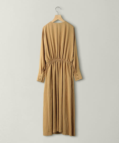 BEAUTY&YOUTH UNITED ARROWS（ビューティーアンドユースユナイテッドアローズ）の「BY マットデシンフロントボタンVネックワンピース ◆（ワンピース・レディース・ケリー/ベージュ/ネイビー・FREE）」の16枚目の写真