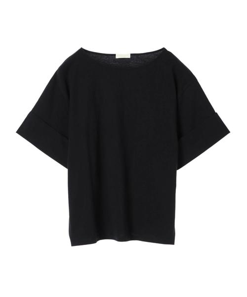 earth music&ecology（アースミュージックアンドエコロジー）の「・ワイドカフスTシャツ ●（Tシャツ/カットソー・レディース・ブラック/パープル/カーキ/アイボリー/ライトブラウン/杢グレー・FREE）」の13枚目の写真