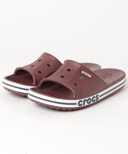 crocs（クロックス）の「クロックス crocs バヤバンド スライド Bayaband Slide（サンダル・レディース・ホワイト/ネイビー/グレー/ブルー/ブラック×ホワイト/レッド/ピンク系その他/ダークグレー/ライトブルー/ストーン/グレー系その他/グレー系その他2/アーミー・22cm/23cm/24cm/25cm/26cm/27cm/28cm/29cm/30cm/31cm）」の12枚目の写真