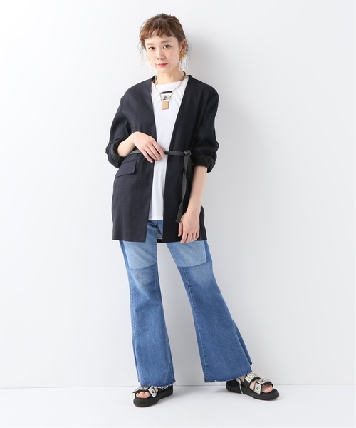 CITYSHOP（シティーショップ）の「ノーカラージャケット（ノーカラージャケット・レディース・ブラック・38）」の4枚目の写真