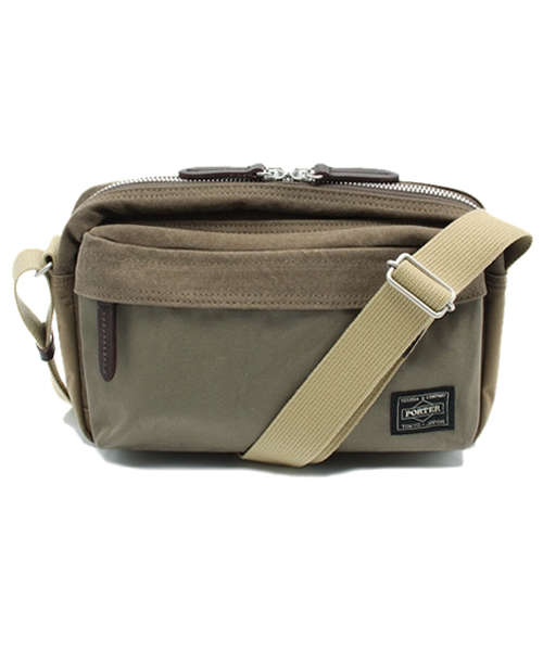 PORTER(ポーター)の「PORTER BRIDGE SHOULDER BAG SMALL <B印 YOSHIDA SELECT>(ショルダーバッグ・メンズ・ブラック/ベージュ/ブルー・ONE SIZE)」の1枚目の写真