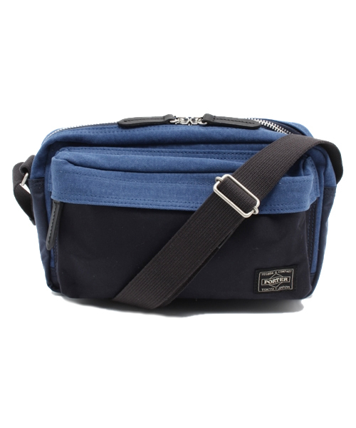 PORTER(ポーター)の「PORTER BRIDGE SHOULDER BAG SMALL <B印 YOSHIDA SELECT>(ショルダーバッグ・メンズ・ブラック/ベージュ/ブルー・ONE SIZE)」の3枚目の写真