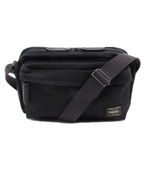 PORTER(ポーター)の「PORTER BRIDGE SHOULDER BAG SMALL <B印 YOSHIDA SELECT>(ショルダーバッグ・メンズ・ブラック/ベージュ/ブルー・ONE SIZE)」の2枚目の写真