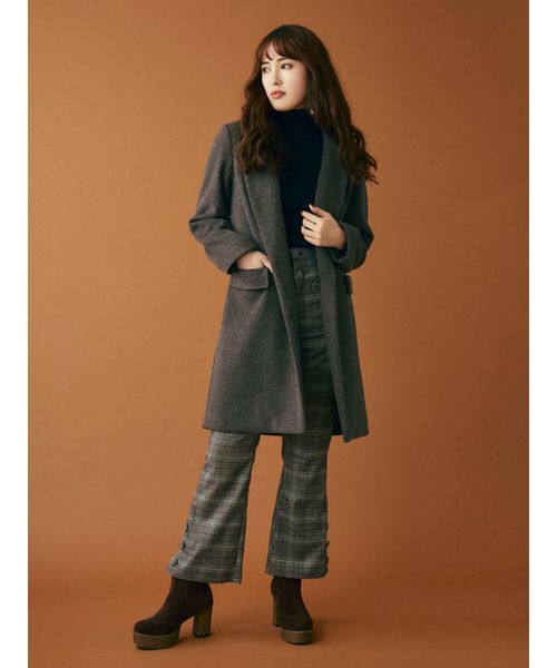 dazzlin（ダズリン）の「チェスターコート（チェスターコート・レディース・ブラウン/ベージュ/オレンジ/ブルー・MEDIUM/SMALL）」の2枚目の写真