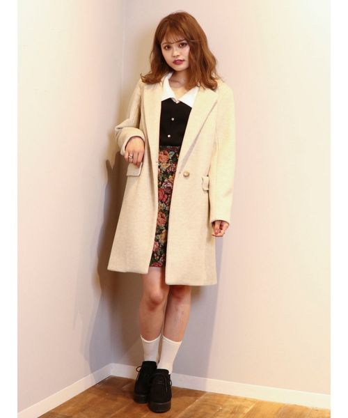 dazzlin（ダズリン）の「チェスターコート（チェスターコート・レディース・ブラウン/ベージュ/オレンジ/ブルー・MEDIUM/SMALL）」の17枚目の写真