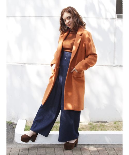 dazzlin（ダズリン）の「チェスターコート（チェスターコート・レディース・ブラウン/ベージュ/オレンジ/ブルー・MEDIUM/SMALL）」の19枚目の写真