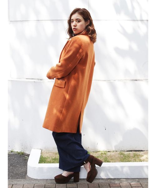 dazzlin（ダズリン）の「チェスターコート（チェスターコート・レディース・ブラウン/ベージュ/オレンジ/ブルー・MEDIUM/SMALL）」の21枚目の写真