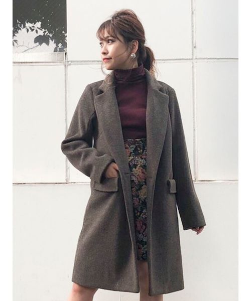 dazzlin（ダズリン）の「チェスターコート（チェスターコート・レディース・ブラウン/ベージュ/オレンジ/ブルー・MEDIUM/SMALL）」の14枚目の写真