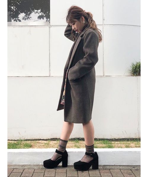 dazzlin（ダズリン）の「チェスターコート（チェスターコート・レディース・ブラウン/ベージュ/オレンジ/ブルー・MEDIUM/SMALL）」の15枚目の写真