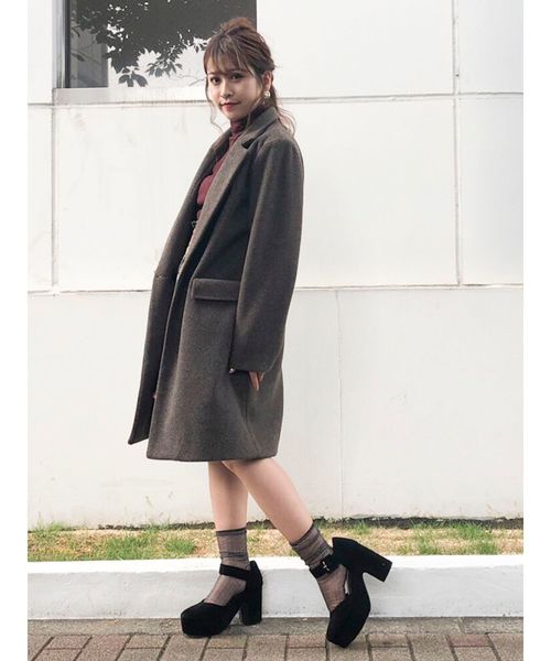 dazzlin（ダズリン）の「チェスターコート（チェスターコート・レディース・ブラウン/ベージュ/オレンジ/ブルー・MEDIUM/SMALL）」の16枚目の写真